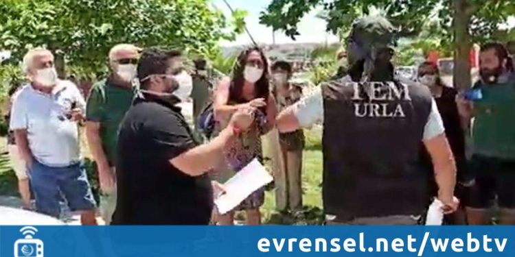 Urla’da polis, sağlık emekçilerinin açıklamasını engelledi