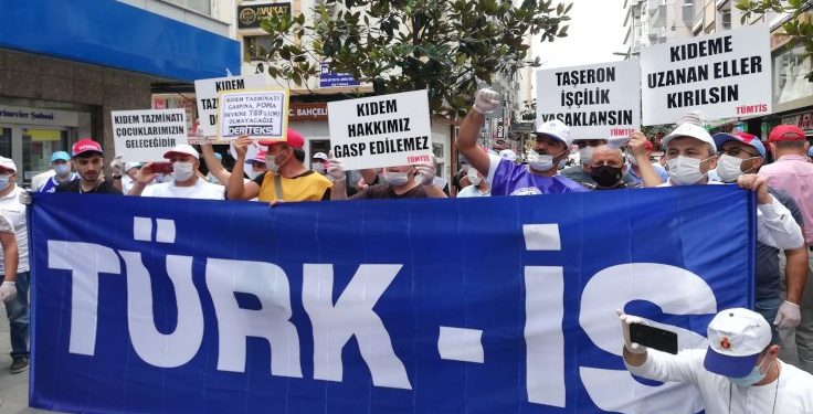İşçilerden eylem: Kıdem tazminatı son kale