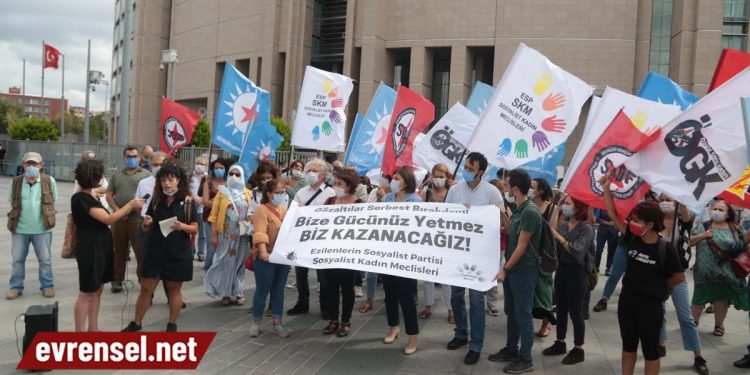 HDK Sözcüsü Şenoğlu ve ESP’liler tutuklama talebi mahkemeye sevk edildi