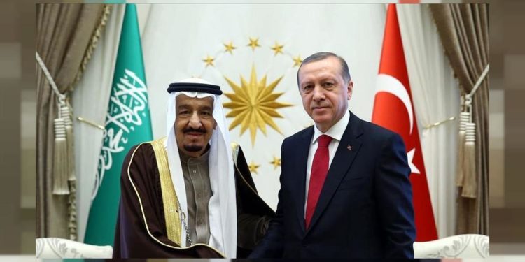 Cumhurbaşkanı Erdoğan, Suudi Arabistan Kralı Selman ile görüştü