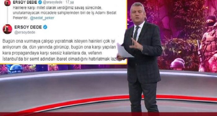Mafya lideri Sedat Peker’e övgüler dizen yandaş gazeteci Ersoy Dede’den ‘U’ dönüşü