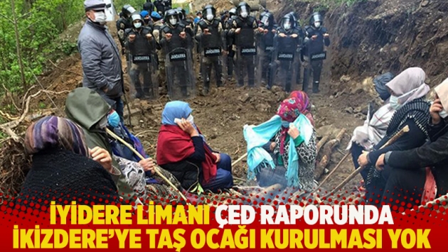 İyidere Limanı ÇED raporunda İkizdere'ye taş ocağı kurulması yok