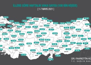 1-7 Mayıs vaka haritası: İstanbul zirvede