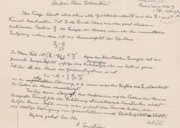 Einstein’ın E=mc² formülünü içeren el yazma mektubu 1,2 milyon dolara satıldı