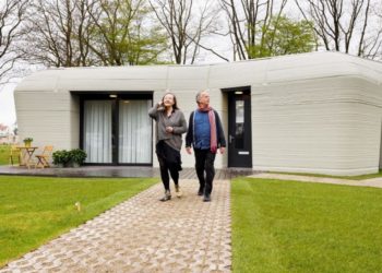 Avrupa’nın ilk üç boyutlu yazıcıyla üretilen ‘yaşanabilir evi’ Hollanda’da inşa edildi
