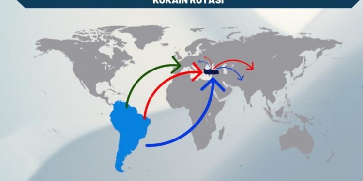 Güney Amerika’dan Avrupa ve Asya’ya kokain sevkinde yeni rota Türkiye oldu