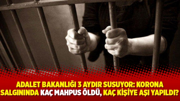 Adalet Bakanlığı 3 aydır susuyor: Korona salgınında kaç mahpus öldü, kaç kişiye aşı yapıldı?