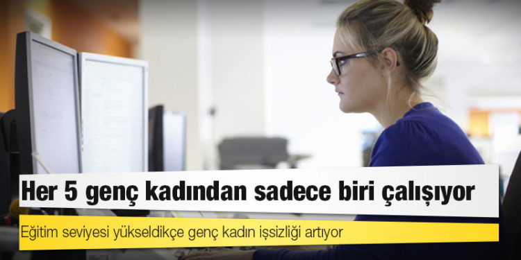 Her 5 genç kadından sadece biri çalışıyor; eğitim seviyesi yükseldikçe genç kadın işsizliği artıyor