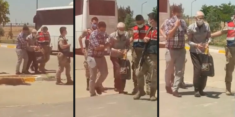 83 yaşındaki hasta tutuklu, hastaneye kelepçeli götürüldü