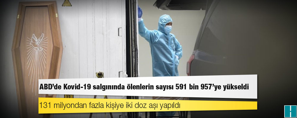 ABD'de Kovid-19 salgınında ölenlerin sayısı 591 bin 957'ye yükseldi