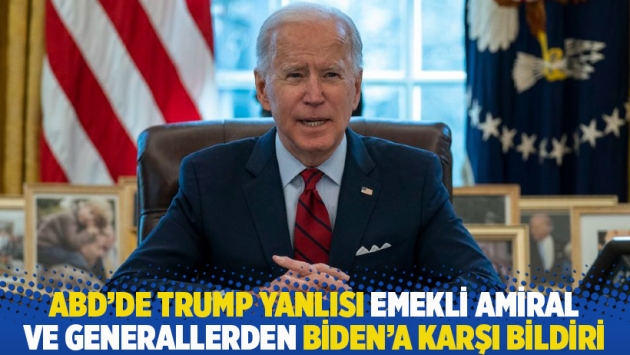 ABD'de Trump yanlısı emekli amiral ve generallerden Biden'a karşı bildiri