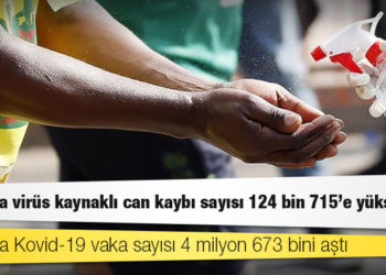 Afrika Kıtası'nda virüs kaynaklı ölümlerin sayısı 124 bin 715'e yükseldi