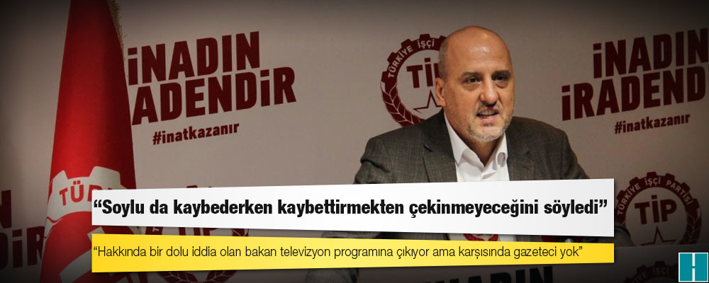 Ahmet Şık: Soylu da kaybederken kaybettirmekten çekinmeyeceğini söyledi