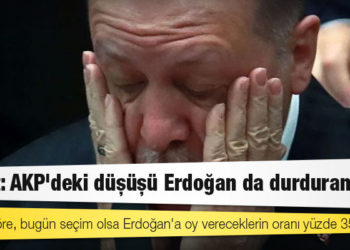 Anket: AKP'deki düşüşü Erdoğan da durduramıyor