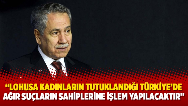 Arınç: Lohusa kadınların tutuklandığı Türkiye’de ağır suçların sahiplerine işlem yapılacaktır