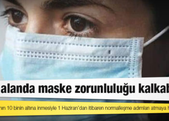 Açık alanda maske zorunluluğu kalkabilir