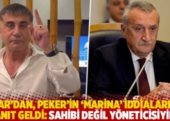 Ağar'dan, Peker'in 'marina' iddialarına yanıt geldi: Sahibi değil y&ouml;neticisiyim!