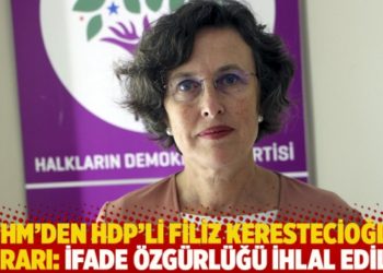 AİHM'den HDP'li Filiz Kerestecioğlu kararı: İfade özgürlüğü ihlal edildi