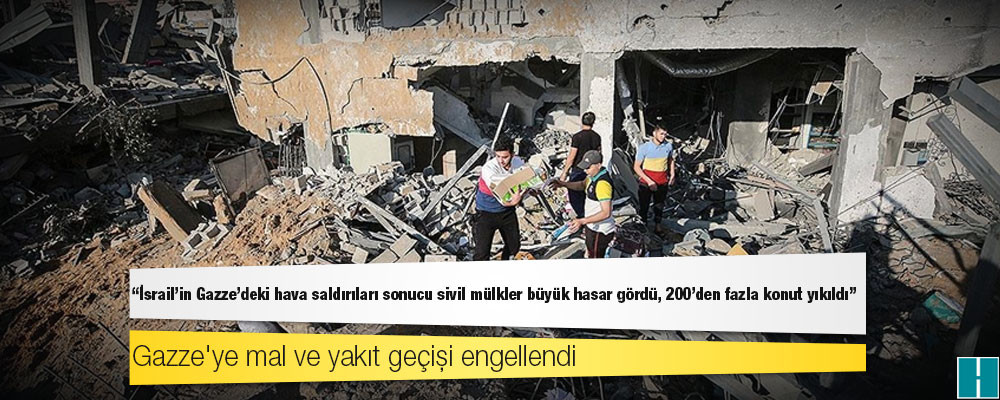 BM: İsrail'in Gazze'deki hava saldırıları sonucu sivil mülkler büyük hasar gördü, 200'den fazla konut yıkıldı