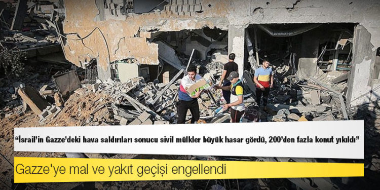 BM: İsrail'in Gazze'deki hava saldırıları sonucu sivil mülkler büyük hasar gördü, 200'den fazla konut yıkıldı