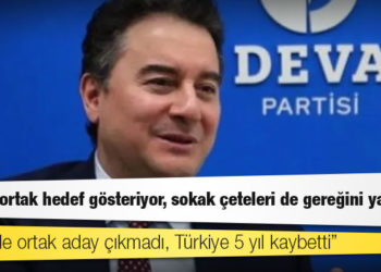 Babacan: 2018'de ortak aday çıkmadı, Türkiye 5 yıl kaybetti