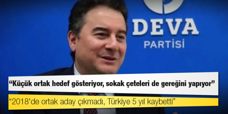 Babacan: 2018'de ortak aday çıkmadı, Türkiye 5 yıl kaybetti