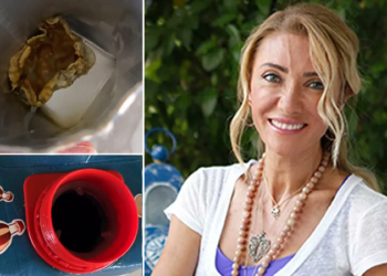 Bakan Ersoy'un eşi Pervin Ersoy, meyve suyundan çıkan yabancı maddeyi paylaştı: Sağlığımızla oynanıyor, yazıklar olsun!