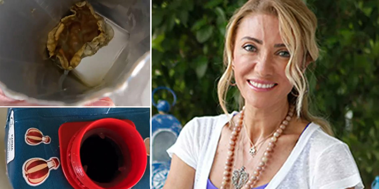 Bakan Ersoy'un eşi Pervin Ersoy, meyve suyundan çıkan yabancı maddeyi paylaştı: Sağlığımızla oynanıyor, yazıklar olsun!