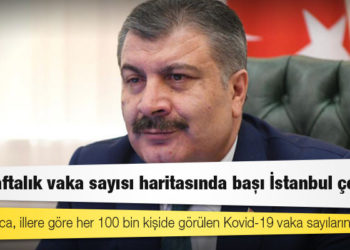 Bakan Koca, illere göre her 100 bin kişide görülen Kovid-19 vaka sayılarını açıkladı