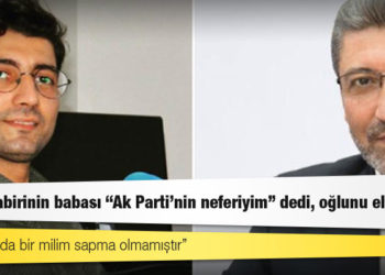 Bakanlara "Ak Parti ismi şaibelerle anılan Soylu'dan daha mı küçük?" diye soran AA muhabirinin babası "Ak Parti'nin neferiyim" dedi, oğlunu eleştirdi