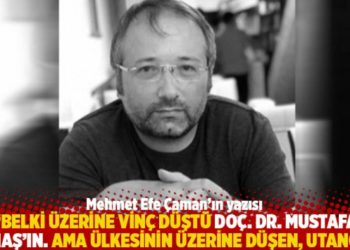 "Belki &uuml;zerine vin&ccedil; d&uuml;şt&uuml; Do&ccedil;. Dr. Mustafa &Ccedil;amaş&rsquo;ın. Ama &uuml;lkesinin &uuml;zerine d&uuml;şen, utan&ccedil;tı"