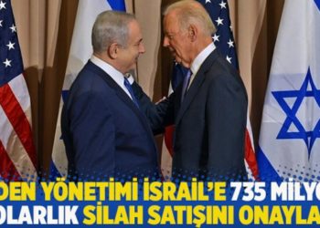 Biden yönetimi İsrail'e 735 milyon dolarlık silah satışını onayladı