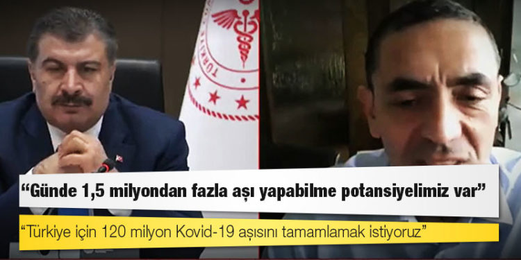 BioNTech'in kurucu ortağı Şahin: Türkiye için 120 milyon Kovid-19 aşısını tamamlamak istiyoruz