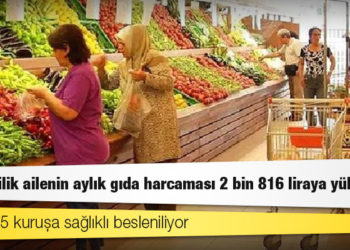 Bisam: Dört kişilik ailenin aylık gıda harcaması 2 bin 816 liraya yükseldi