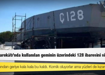 CHP Milletvekili Gürsel Tekin: Kıbrıs Harekâtı'nda kullanılan geminin üzerindeki 128 ibaresini sildiler