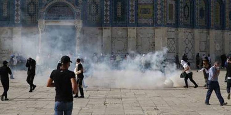 Cumhurbaşkanı Erdoğan, Mescid-i Aksa'daki olayları Filistinli liderler görüştü