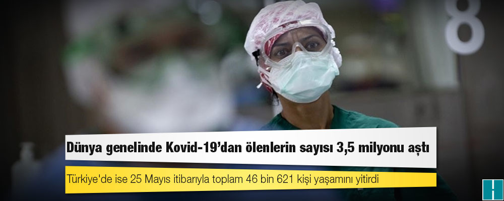 Dünya genelinde Kovid-19'dan ölenlerin sayısı 3,5 milyonu aştı