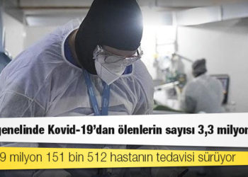 Dünya genelinde Kovid-19'dan ölenlerin sayısı 3,3 milyonu aştı