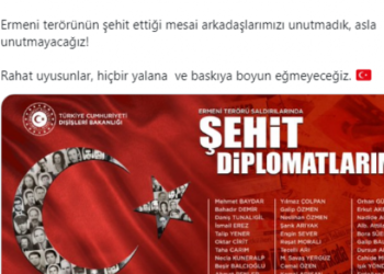 Dışişleri Bakanlığı'ndan 1915 paylaşımı