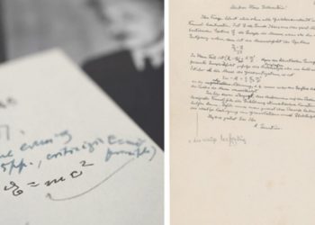 Einstein'in el yazısıyla yazdığı E=mc²'li mektup rekor fiyata satışa çıkıyor