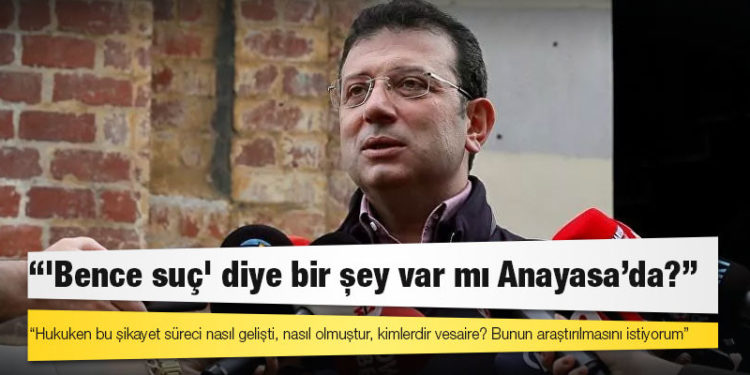 Ekrem İmamoğlu'ndan Bakan Soylu'ya yanıt: 'Bence suç' diye bir şey var mı Anayasa’da?
