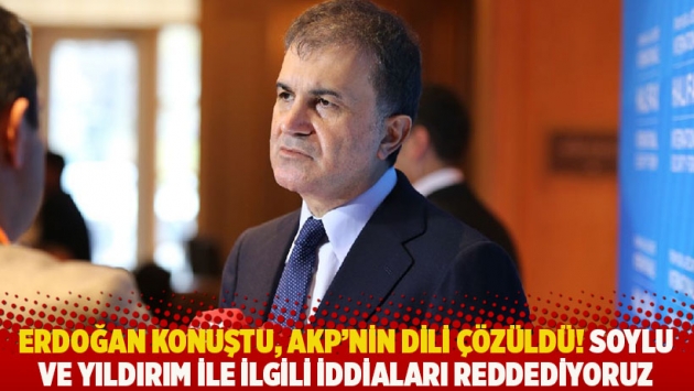 Erdoğan konuştu, AKP'nin dili çözüldü! Soylu ve Yıldırım ile ilgili iddiaları reddediyoruz