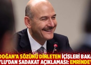 Erdoğan'a sözünü dinleten İçişleri Bakanı Soylu'dan sadakat açıklaması: Emrindeyiz!
