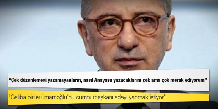 Fatih Altaylı: Çek düzenlemesi yazamayanların, nasıl Anayasa yazacaklarını çok ama çok merak ediyorum