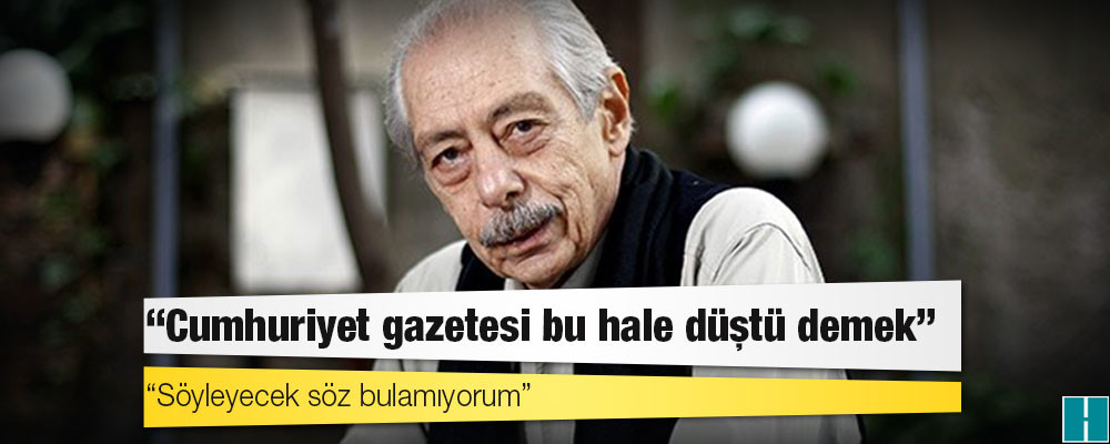 Genco Erkal'dan Soylu'nun "terör manşetleri" açıklamasına katılan Cumhuriyet yönetimine: Utanç verici, Cumhuriyet gazetesi bu hale düştü demek