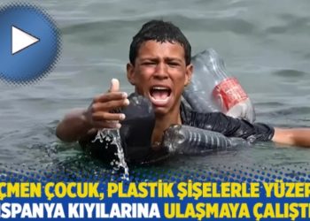 Göçmen çocuk, plastik şişelerle yüzerek İspanya kıyılarına ulaşmaya çalıştı