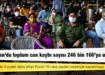 Hindistan'da Kovid-19 nedeniyle ölenlerin sayısı 246 bin 166'ya yükseldi