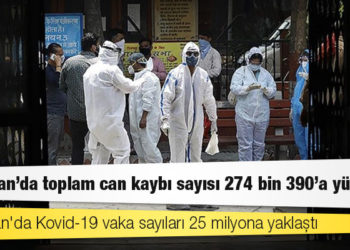 Hindistan'da Kovid-19 nedeniyle ölenlerin sayısı 274 bin 390'a yükseldi
