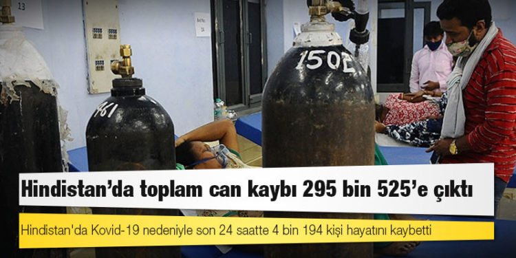 Hindistan'da Kovid-19 nedeniyle ölenlerin sayısı 295 bin 525’e yükseldi