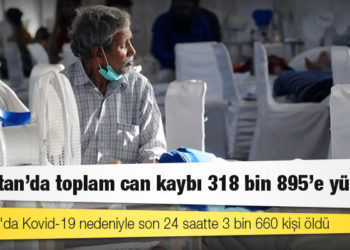 Hindistan'da Kovid-19 nedeniyle ölenlerin sayısı 318 bin 895'e yükseldi